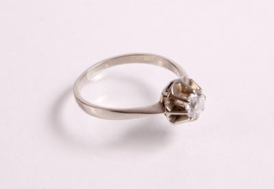 Solitärring ca. 0,50 ct - Antiques, art and jewellery