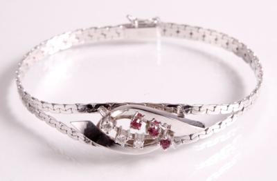 Brillant Rubin Armkette - Antiques, art and jewellery