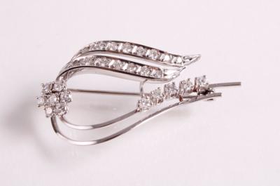 Brillant Diamantbrosche - Antiques, art and jewellery