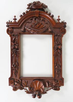 Historismus Bilder- oder Spiegelrahmen mit Freimaurersymbolen, Ende 19. Jahrhundert - Antiques, art and jewellery
