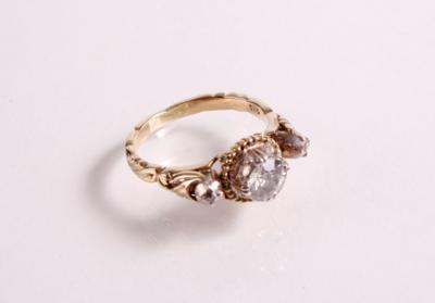 Altschliffbrillant Diamantring zusammen ca. 0,65 ct - Antiques, art and jewellery