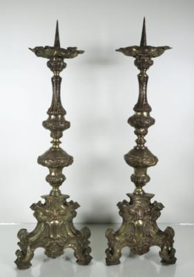 Paar Altarleuchter, 18. Jahrhundert - Schmuck, Kunst & Antiquitäten