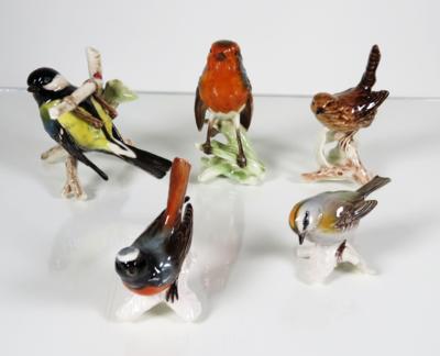 5 Vögel, Fa. Gobel, nach 1970 - Jewellery, antiques and art