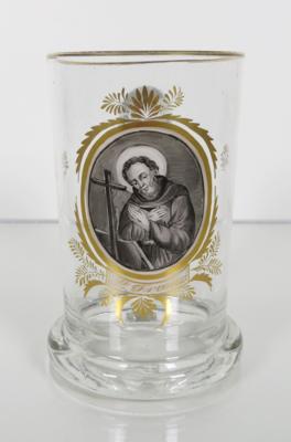 Hl. Franz von Assisi-Krügerl, Böhmen, 19. Jahrhundert - Schmuck, Kunst & Antiquitäten