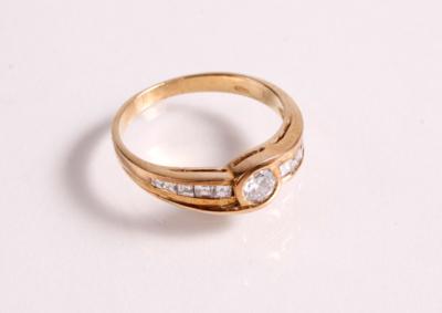 Brillant Diamant Damenring zus. ca. 0,45 ct - Gioielli e orologi