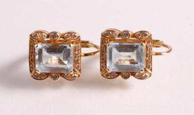 2 Diamant Ohrringe zus. ca. 0,45 ct - Schmuck und Uhren