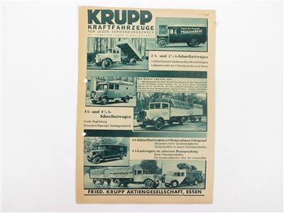 Krupp "Kraftfahrzeuge" - Automobilia