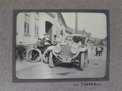 Privates Fotoalbum um 1907 - Automobilia