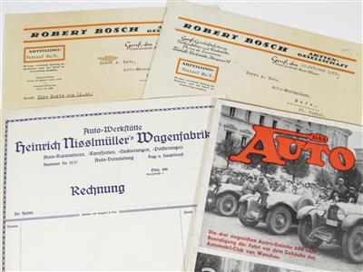 Automobiles Konvolut der 20er Jahre - Automobilia