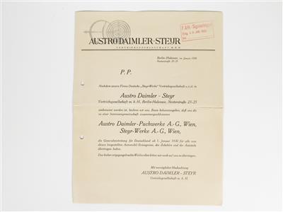 Austro Daimler - Steyr - Automobilia