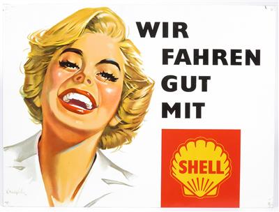 Blechschild "Shell" - Automobilia