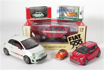 Konvolut "Fiat 500" Automodelle - Automobilia