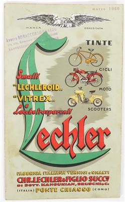 Lechler Farbkarte aus 1960 - Automobilia