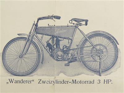 Wanderer "Prüfungszeugnis aus 1910" - Automobilia
