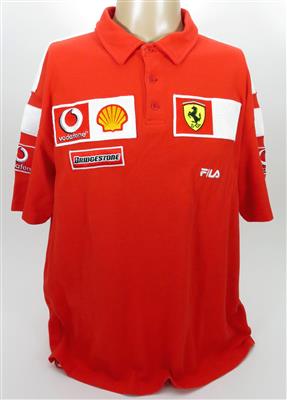 Michael Schumacher "Ferrari Fila Poloshirt" signiert - Automobilia