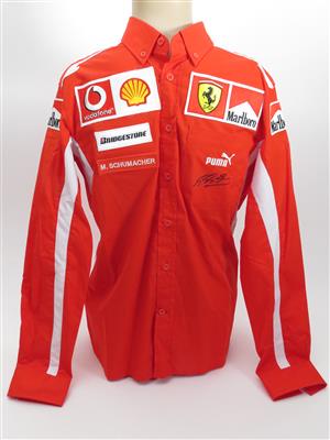 Michael Schumacher "Langarm Team-Hemd signiert" - Automobilia