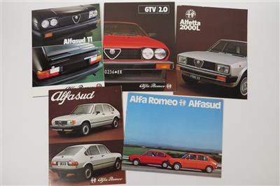 Alfa Romeo Prospekte der 70er / 80er Jahre - Automobilia