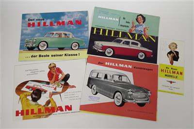 Hillman Prospekte der 50er Jahre - Automobilia
