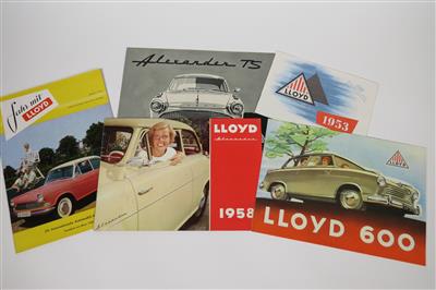 LLOYD "Prospekte der 50er Jahre" - Automobilia