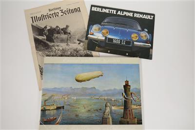 Renault Alpine und Erinnerungen an die Zeit der Luftschifffahrt - Automobilia