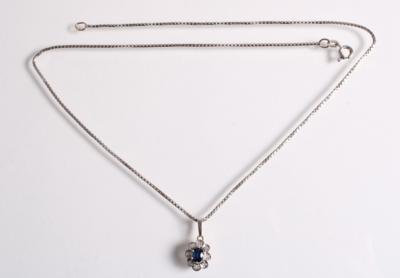 Diamant Anhänger an Venezianerhalskette - Jewellery and watches