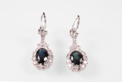 2 Diamant Ohrringgehänge zus. ca. 0,90 ct - Gioielli e orologi