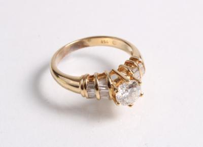 Brillant Diamant Damenring zus. ca. 1,30 ct - Jewelry and watches