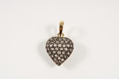 Diamantrauten Herzanhänger - Schmuck & Uhren