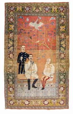 Figuraler Teppich mit der Darstellung von Kaiser Franz Joseph I., - Mobili e interni