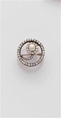 Altschliffdiamantbrosche zus. ca. 1,60 ct - Schmuck, Taschen- und Armbanduhren, Kunst des 20.Jahrhunderts  - Salzburg