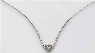 Brillantcollier zus. ca. 3,30 ct - Antiques, art and jewellery - Salzburg