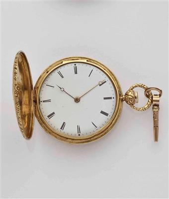 Herrentaschenuhr (Adelswappen) mit Repetitionsschlagwerk um 1840 - Antiques, art and jewellery - Salzburg