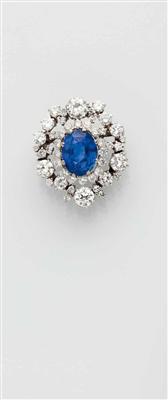 Saphir-Diamantbrosche - Antiques, art and jewellery - Salzburg