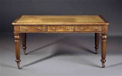Englischer Schreibtisch - Partner's Desk, Regency Periode, 19. Jhdt. - Asta di pasqua (arte e antiquariato)