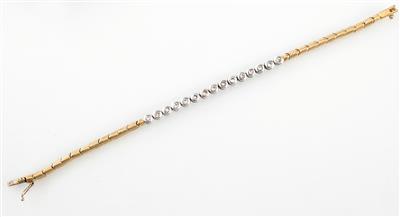 Brillantarmkette zus. ca. 0,75 ct - Schmuck, Taschen- und Armbanduhren - Kunst des 20. Jahrhunderts; Sonderteil Nachlass Schlagersängerin LOLITA