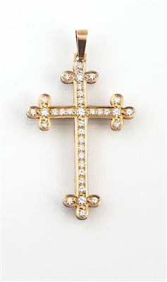 Brillantkreuz zus. ca. 2,40 ct - Schmuck, Taschen- und Armbanduhren - Kunst des 20. Jahrhunderts; Sonderteil Nachlass Schlagersängerin LOLITA