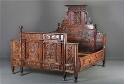 Doppelbett im Frühbarockstil - Osterauktion - Kunst und Antiquitäten