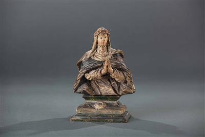 Hl. Katharina von Siena, Alpenländisch, 18. Jhdt. - Osterauktion - Kunst und Antiquitäten
