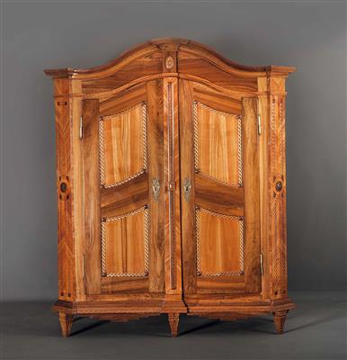 Josefinischer Hallenschrank, Bodensee-Gebiet um 1780/1800 - Osterauktion - Kunst und Antiquitäten