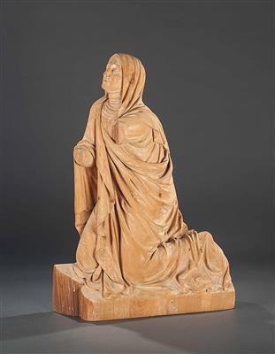 Weibliche Anbetungsfigur, Magdalena?, Alpenländisch - Tirol? um 1800 - Osterauktion - Kunst und Antiquitäten