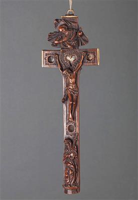 Wetter-Reliquienkreuz, Alpenländisch um 1800 - Osterauktion - Kunst und Antiquitäten