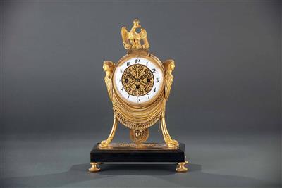 Wiener Empire-Kaminuhr um 1815/20 - Easter Auction (Art & Antiques)