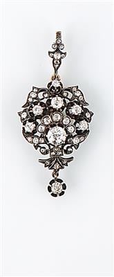 Altschliffdiamantanhänger zus. ca. 2,30 ct - Schmuck, Taschen- und Armbanduhren - Kunst des 20. Jahrhunderts