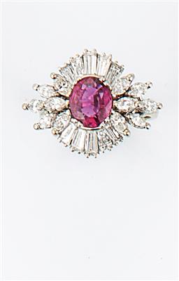 Diamantdamenring zus. ca. 2,40 ct - Schmuck, Taschen- und Armbanduhren - Kunst des 20. Jahrhunderts