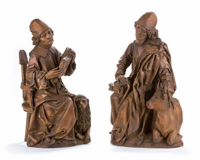 2 Evangelisten: Hl. Markus und Hl. Lukas, nach Tilmann RIEMENSCHNEIDER - Christmas-auction Salzburg- Furniture, Carpets, Paintings