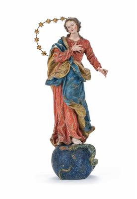 Maria Immaculata, 18. Jhdt. - Asta di Natale Salzburg- Mobili, tappeti, dipinti