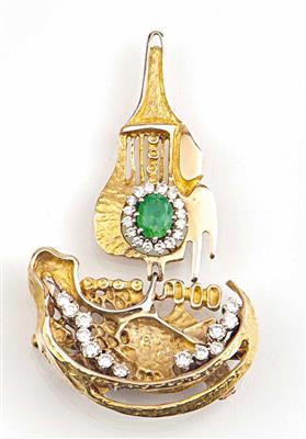 Brillantanhänger zus. ca. 1,50 ct - Antiques, art and jewellery – Salzburg