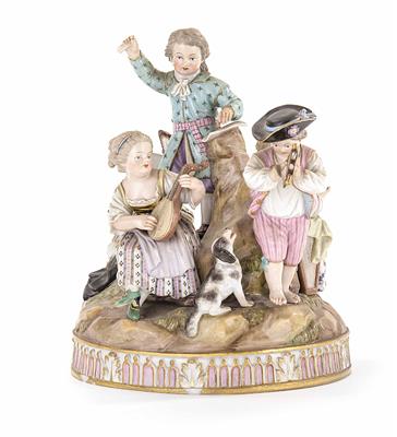 Figurengruppe "Musizierende Kinder", Meissen um 1880 - Dorotheum Salzburg: Osterauktion