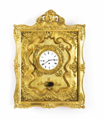 Biedermeier-Rahmenuhr um 1840 - Weihnachtsauktion - Möbel, Volkskunst