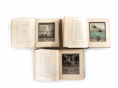 Dante Alighieri - Franz von Bayros - Vánoční aukce - obrazy, koberce, nábytek